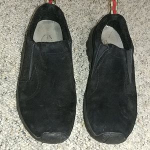 Women Merrell Black Suede Moccasins